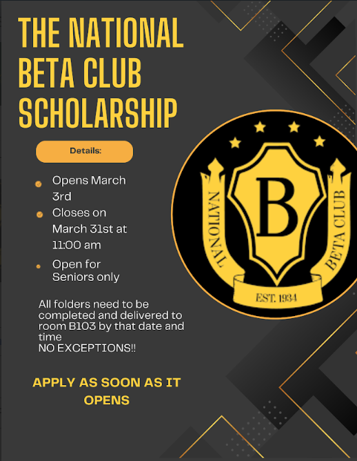 BETA Club scholarship