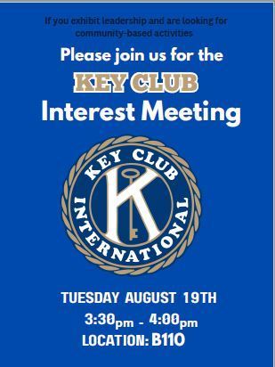 Key Club Meeting 