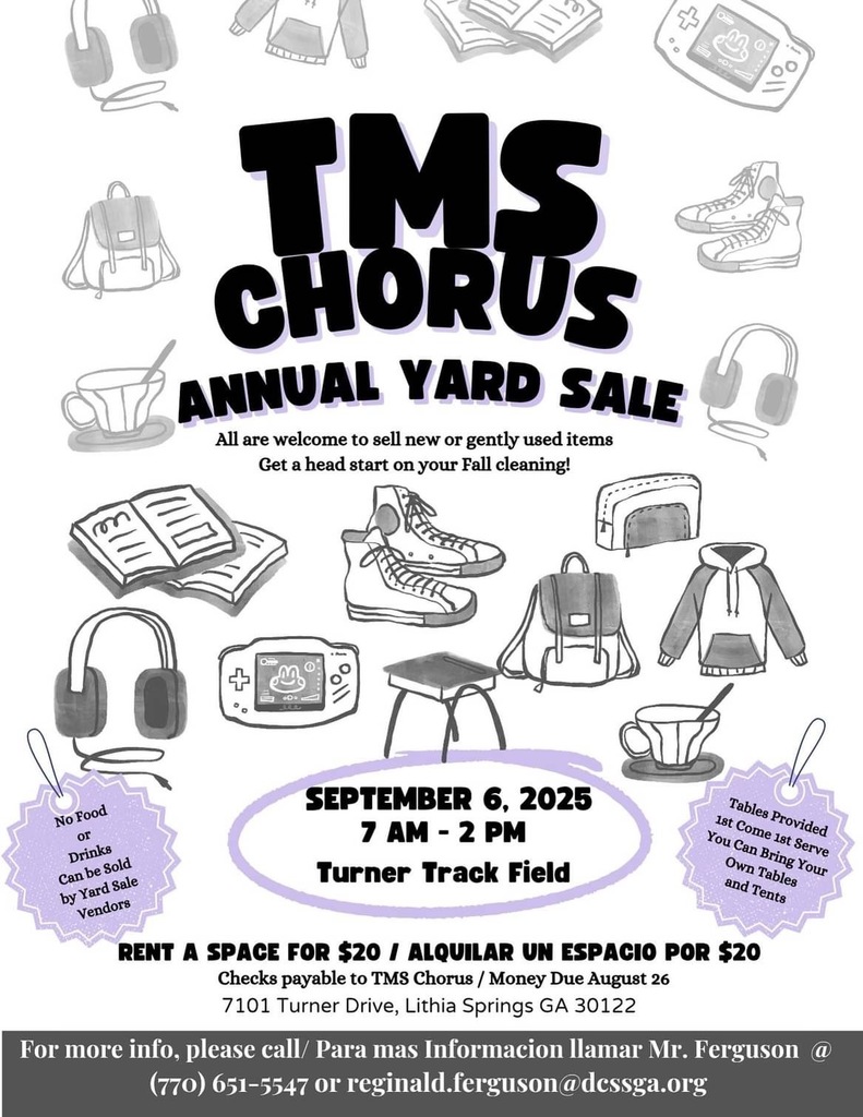 TMS Chorus Yard Sale Flyer
