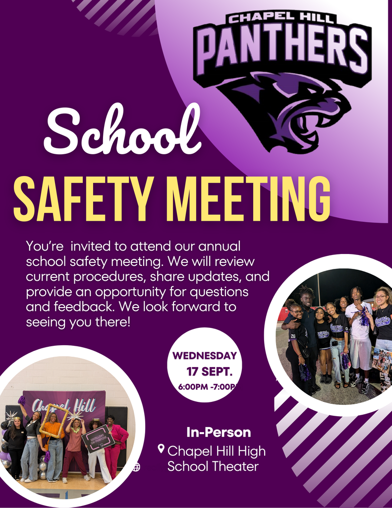 School Safety Meeting flyer