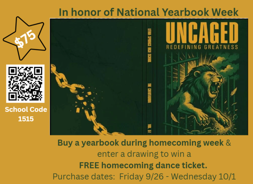 LSHS Yearbook Sale 