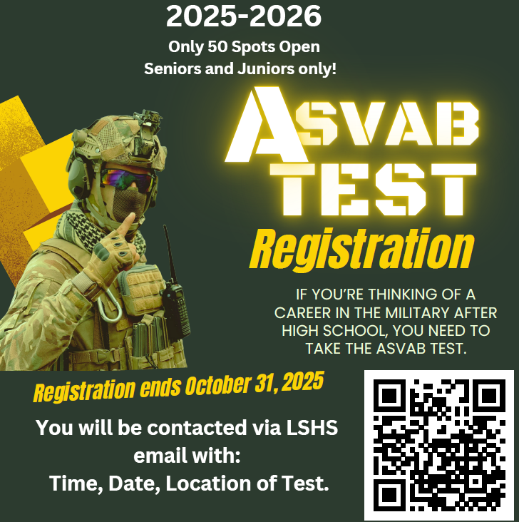 ASVAB Test Registration - Deadline October 31, 2025