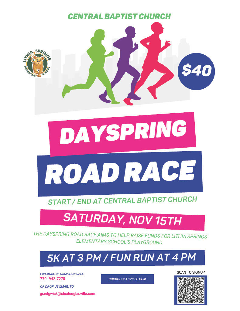 DaySpring Road Race flyer