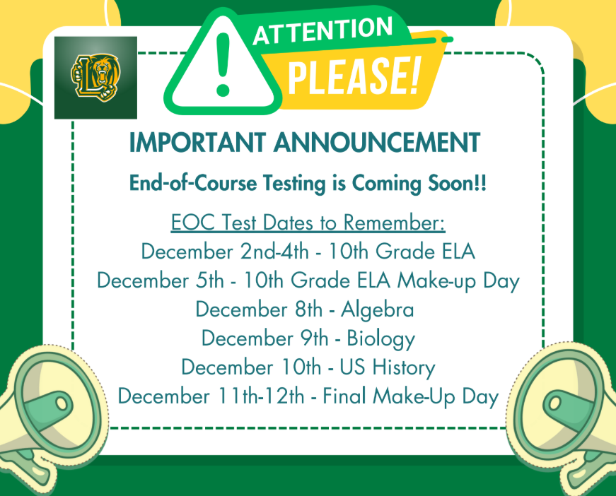 GMAS EOC Schedule 2025