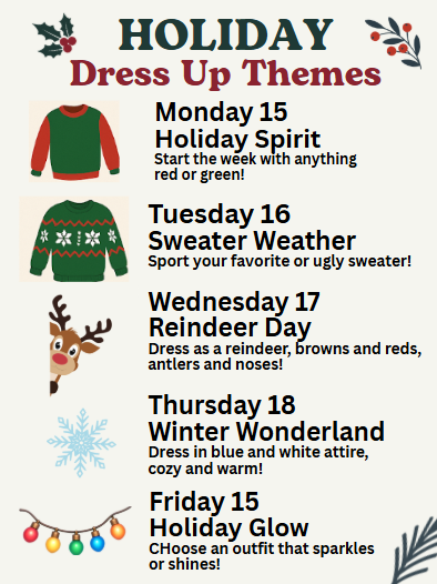 Holiday Dress Up Days - English