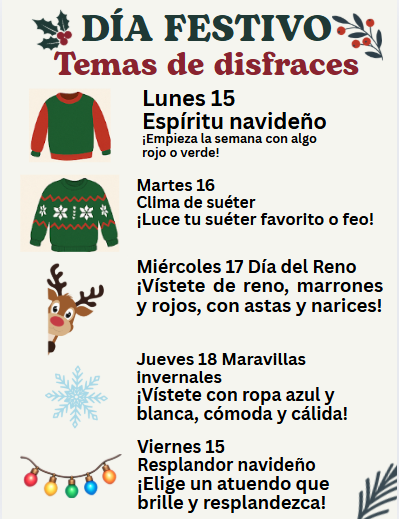 Holiday Dress Up Days - Spanish