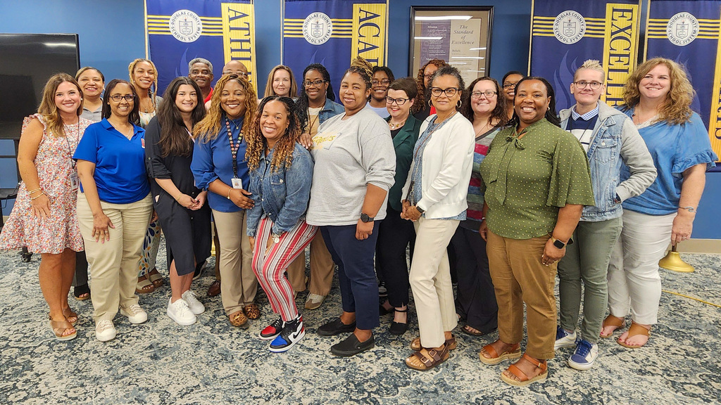 DCSS elementary school counselors group photo.