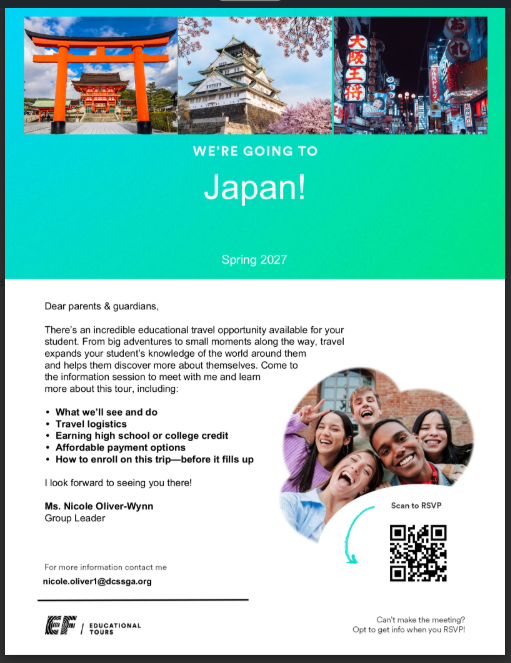 Japan Spring Break Trip 2027