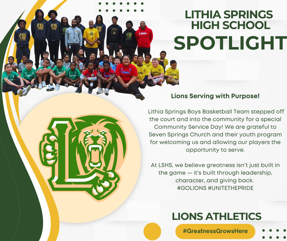Lions Athletics: Boys Basketball Team Community Service