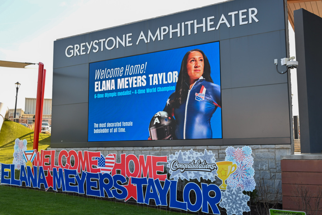 Elena Meyers Taylor Women's Monobob Gold Medalist Celebration