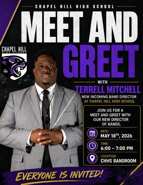Terrell Mitchell, new Director of Band