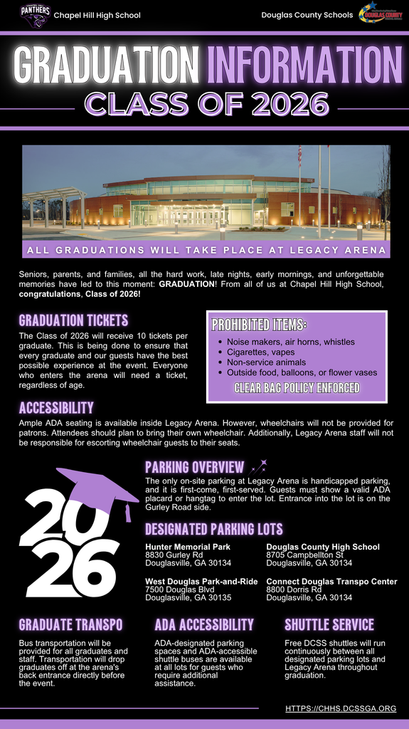 Graduation and Parking Information