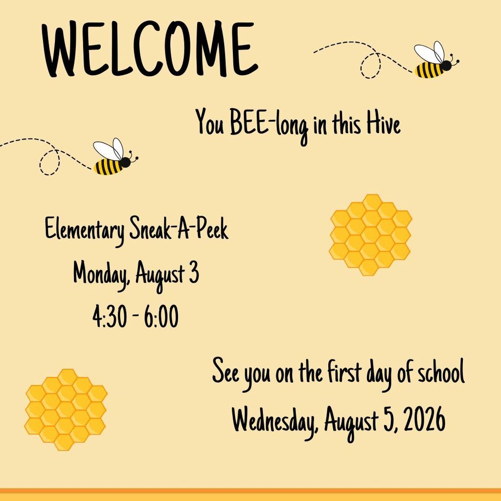 Welcome message for 2026-27 School year
