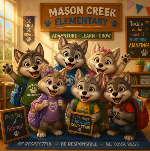 wolf cubs ready for back to school