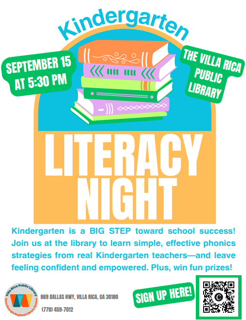 Villa Rica Public Library Literacy Night