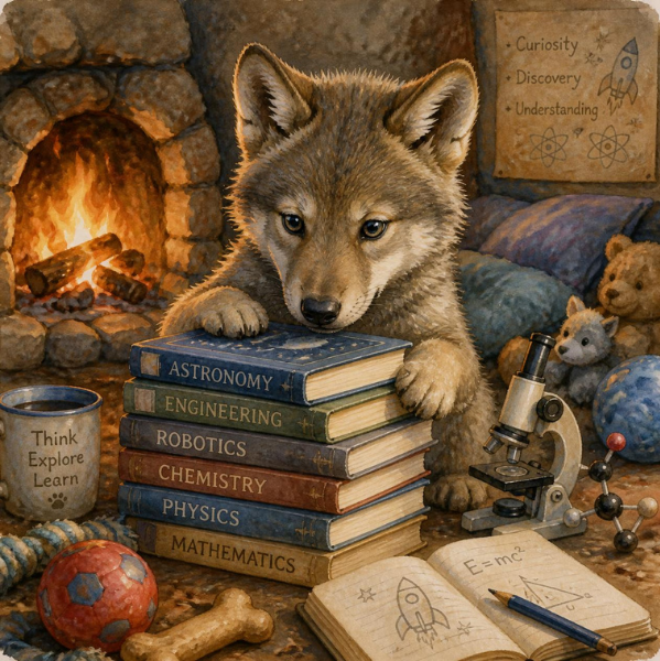 Wolf Cub learning STEM