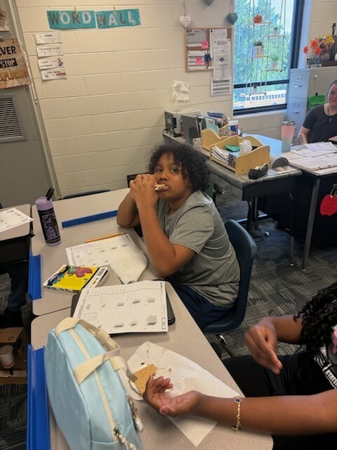 Enjoying S'mores
