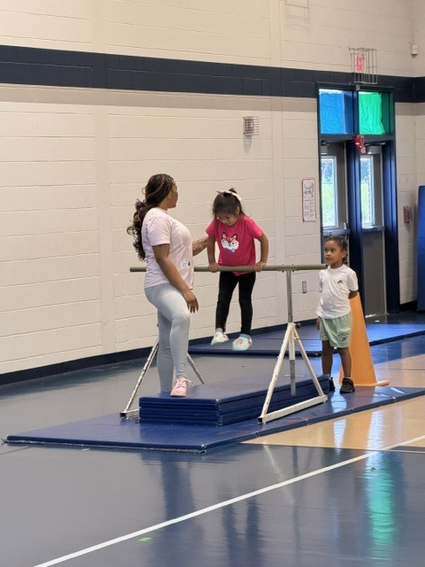Douglasville Gymnastics Showing skills in PE