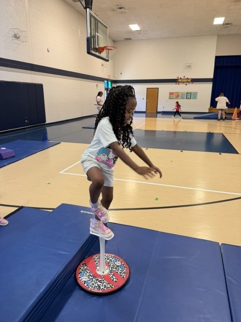 Douglasville Gymnastics Showing skills in PE