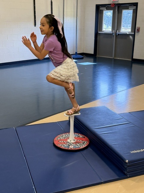 Douglasville Gymnastics Showing skills in PE