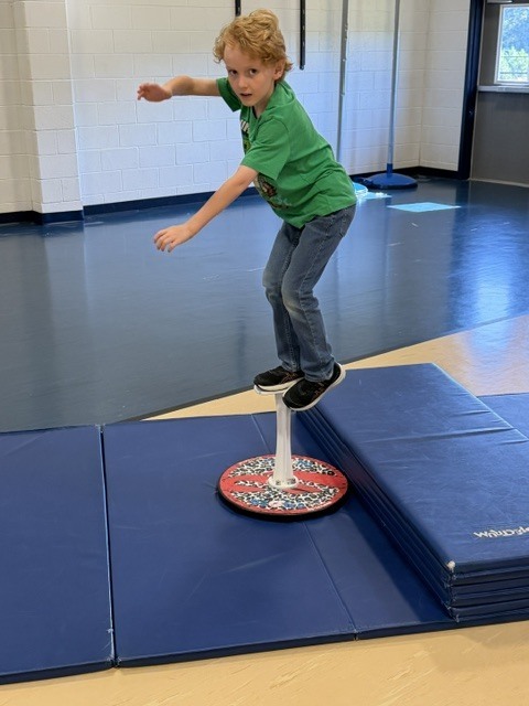 Douglasville Gymnastics Showing skills in PE