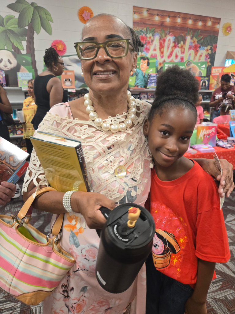 Grandparent Book Fair shopping