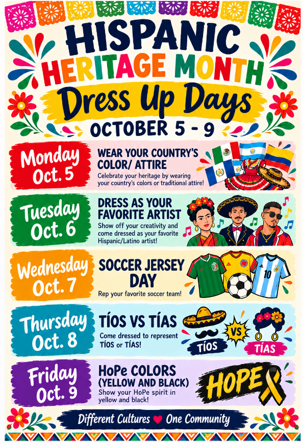 Hispanic Heritage Month flyer