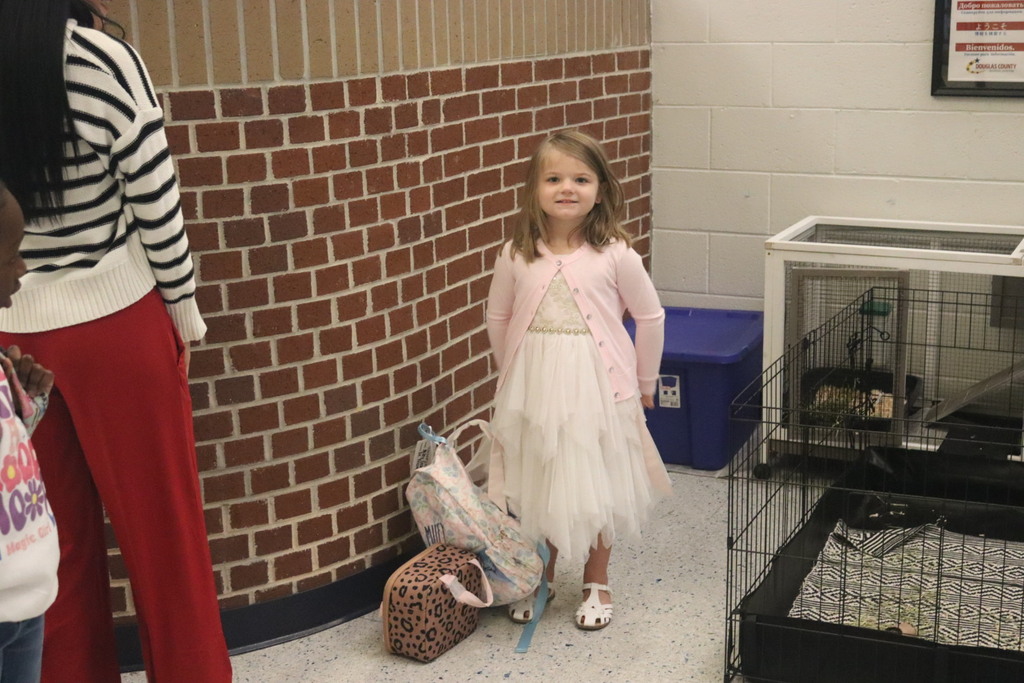 children and teachers dressed as glam or paparazzi