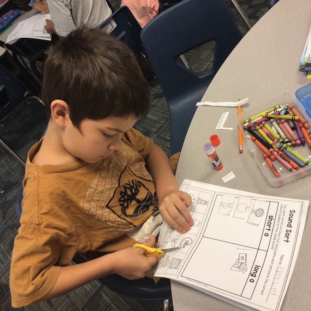 2nd graders working and playing