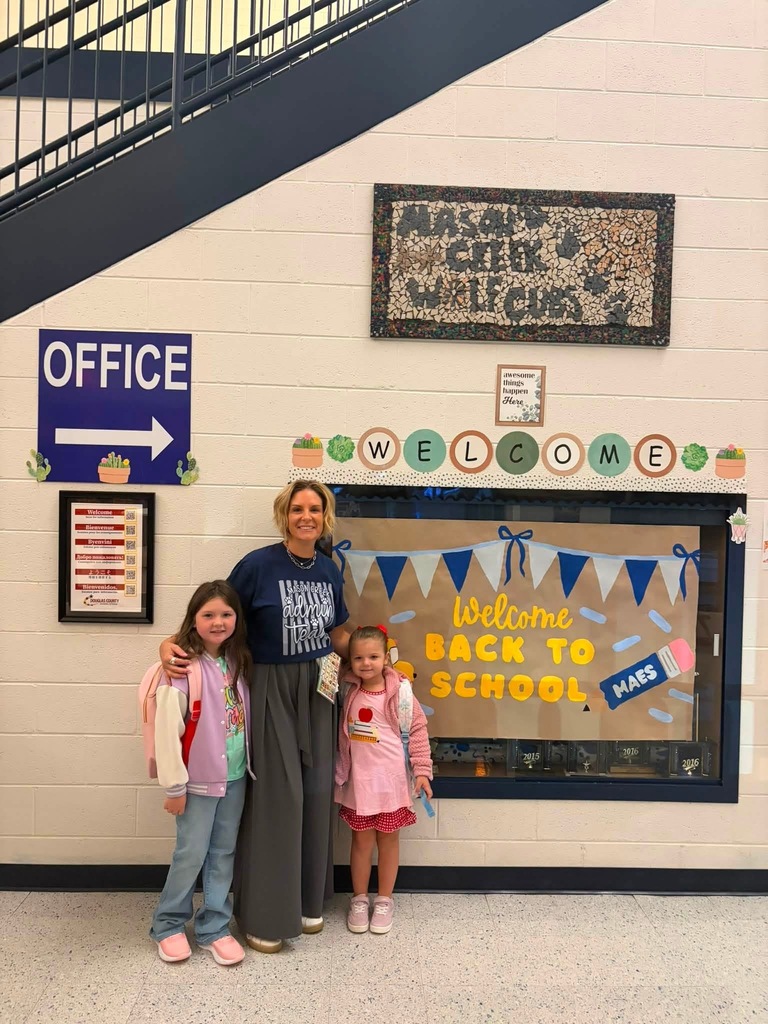 Principal Martin with students 