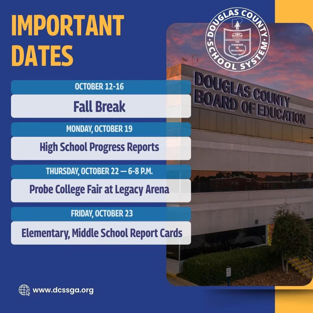 Important Dates Flyer