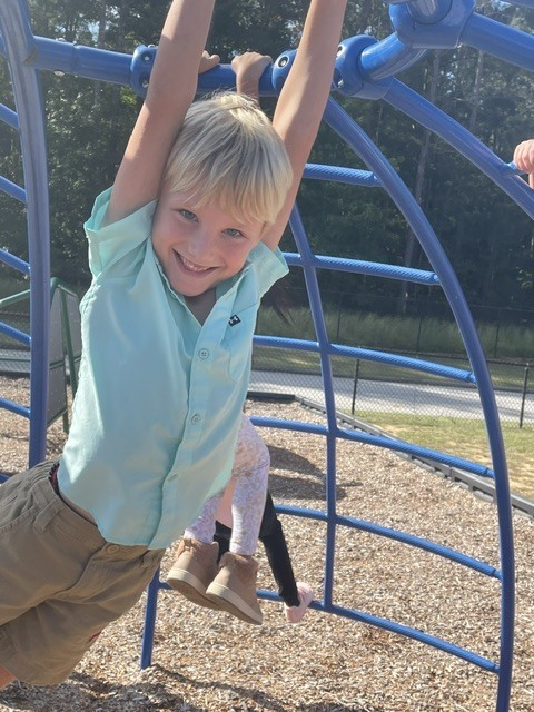 students learning and playing