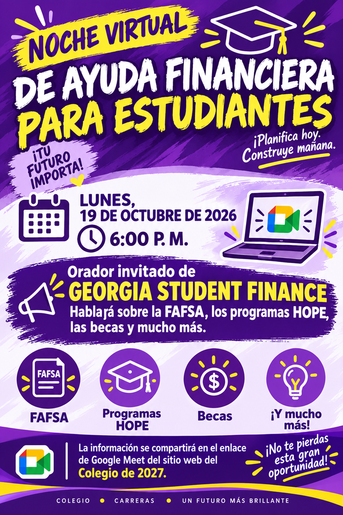 Financial Aid Night - Spanish Flyer