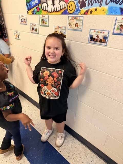 students and staff celebrating Hispanic Heritage Month