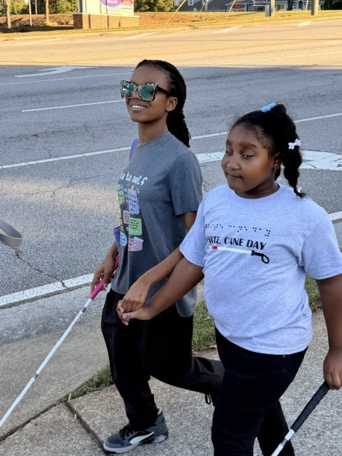 white cane day walk