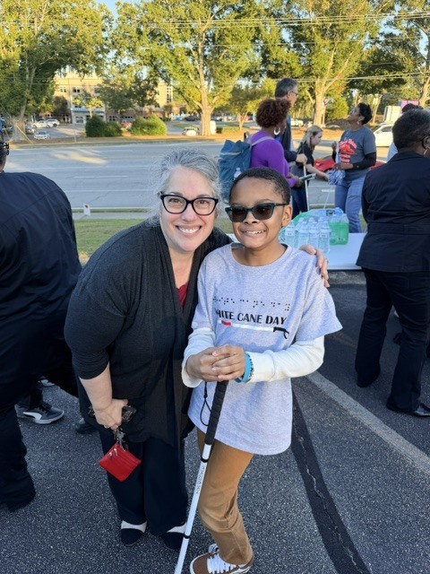white cane day walk