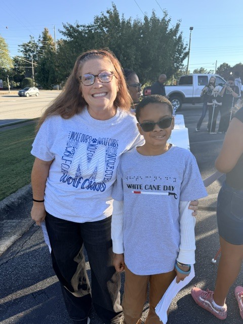 white cane day walk