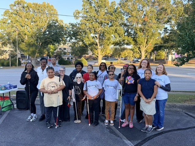 white cane day walk