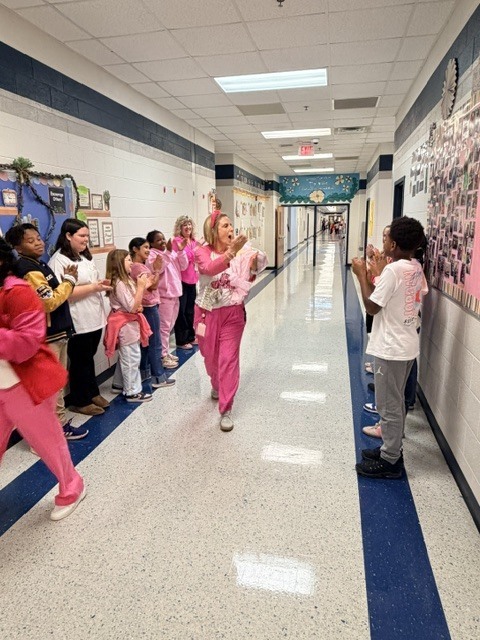 Pink out, parade, strawberry plants