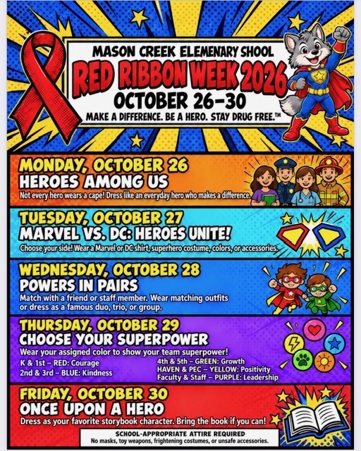 Red Ribbon Week Dress Up Days