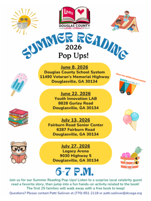 Summer Reading Pop Ups!