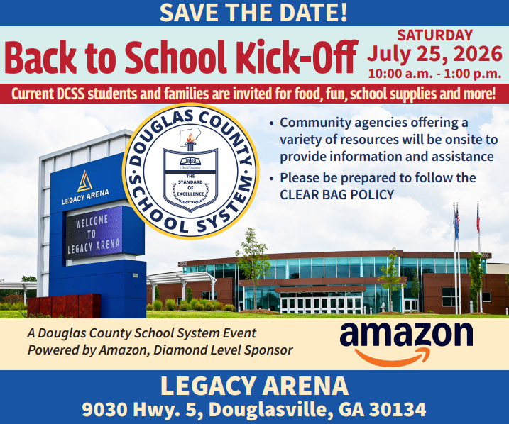 Blue and Red Back to School Kick-Off happening July 25, 2025