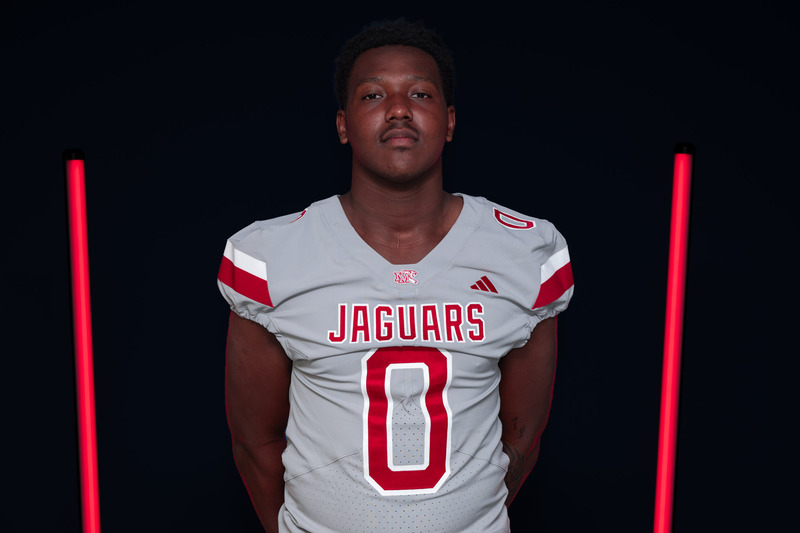 Head shot of NMHS' senior tight end Adrian Guilford.
