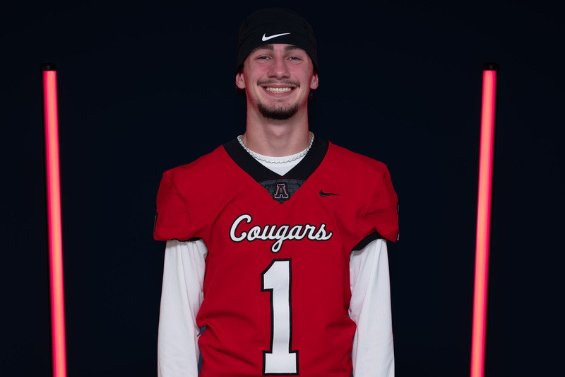 Alexander quarterback Jack Gable  at Media Day.