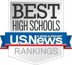 US News and World Report Best High Schools logo.