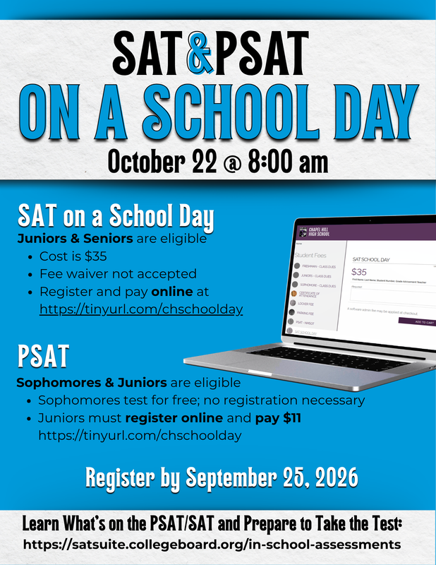 Register at https://chapelhillhs.revtrak.net/student-fees/#/list