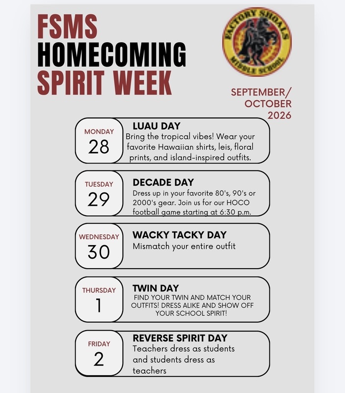 Homecoming Dress Up Days