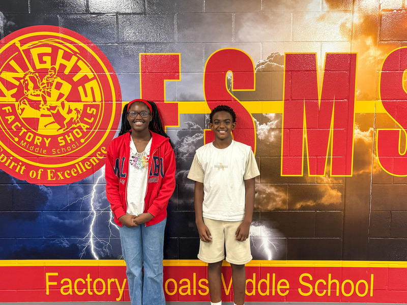 Factory Shoals students who will travel to Costa Rica.