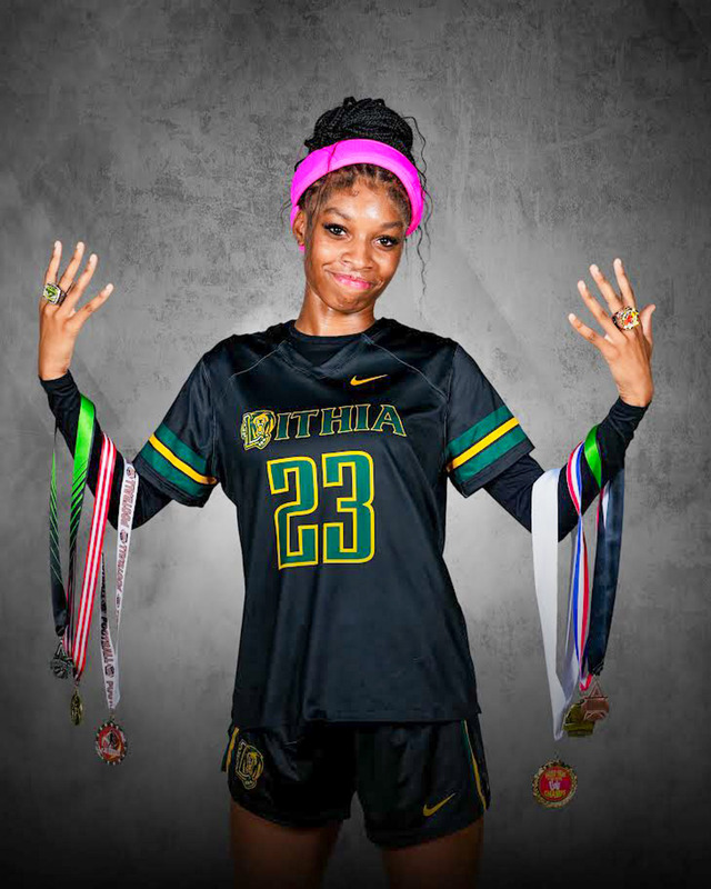 Portrait of LSHS senior quarterback Ty'Tianna Ritman