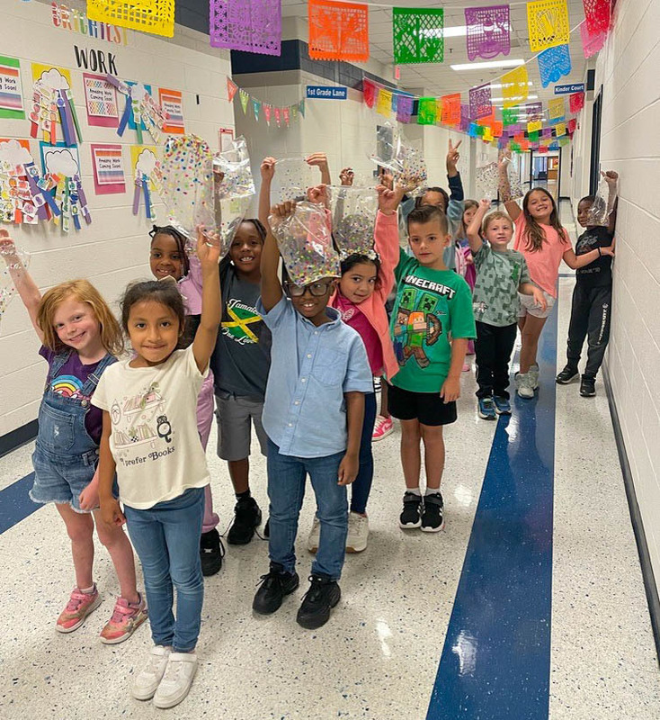 MAES first-graders celebrate Hispanic Heritage Month.